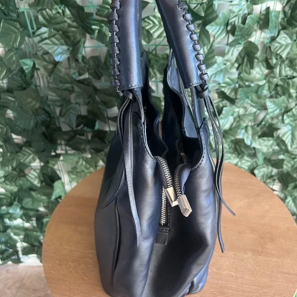 Vera Pelle made in Italy leather handbag bleu navy - Picture 7 of 12